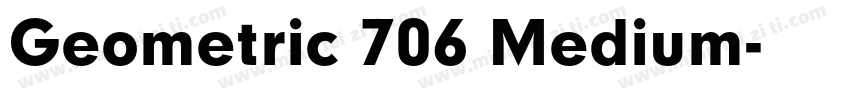 Geometric 706 Medium字体转换